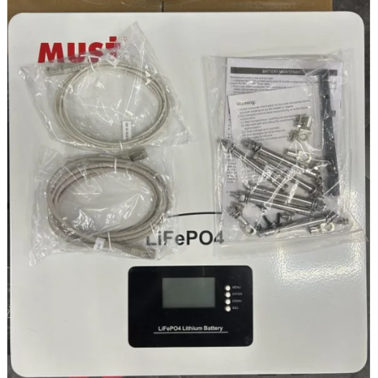 Аккумулятор литиевый MUST LP1600-24100, 24В 100Ач, LiFePO4, литий-железо-фосфатная АКБ - Основные контакты 03